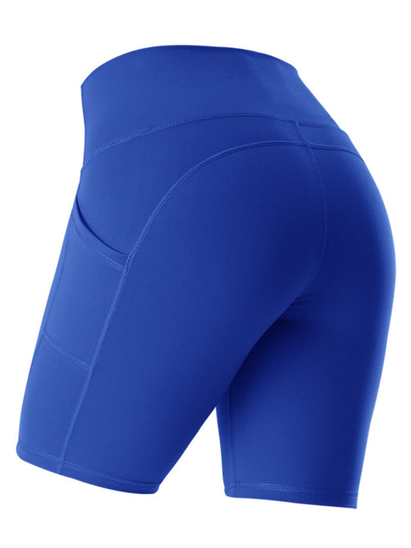 High Waist Hip Lifting Pocket Shorts