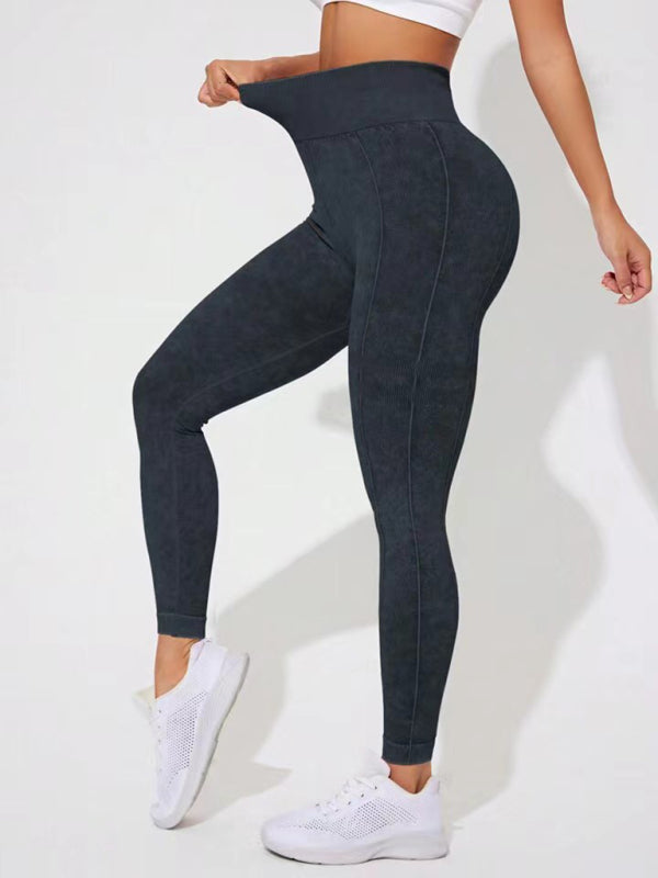 Frosted High Waist Peach Leggings