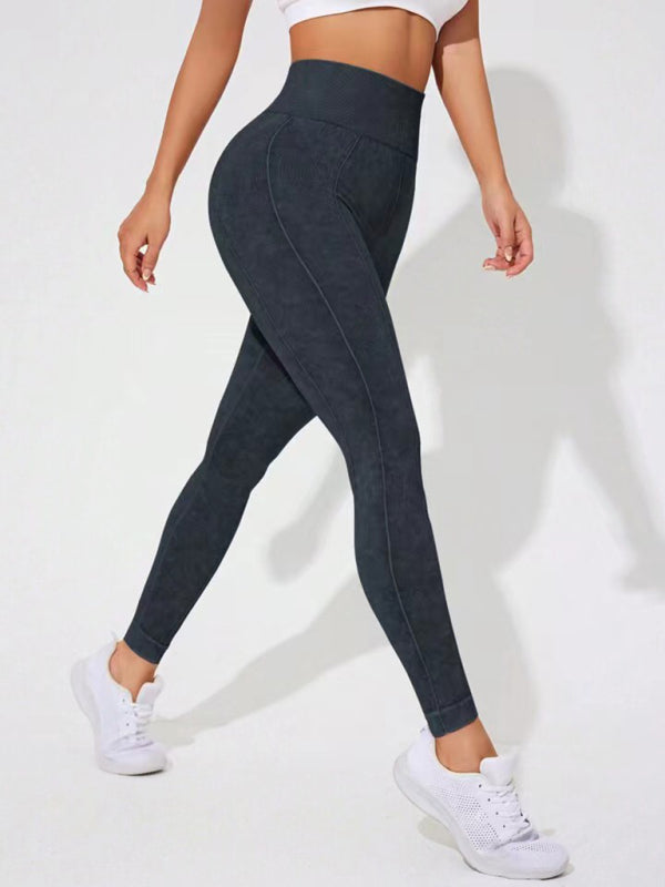 Frosted High Waist Peach Leggings