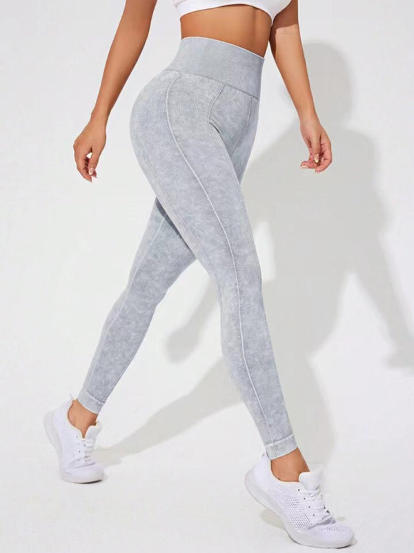 Frosted High Waist Peach Leggings