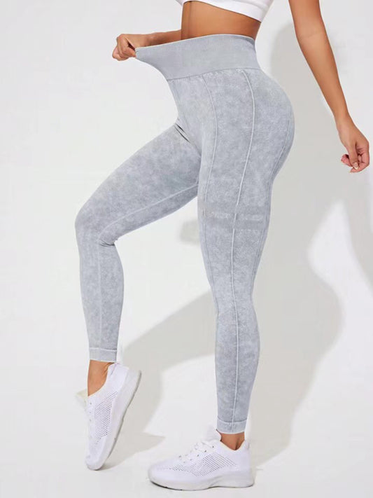 Frosted High Waist Peach Leggings