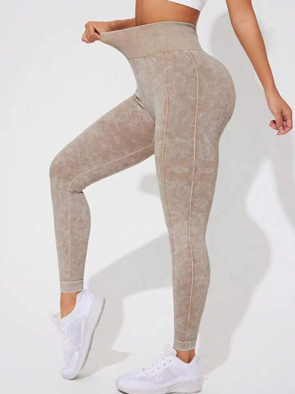 Frosted High Waist Peach Leggings