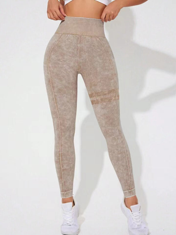 Frosted High Waist Peach Leggings
