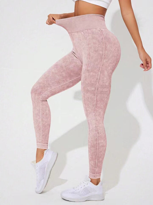Frosted High Waist Peach Leggings