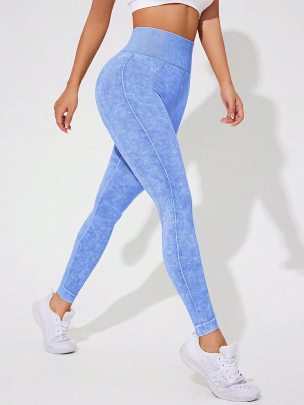 Frosted High Waist Peach Leggings