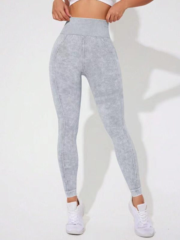 Frosted High Waist Peach Leggings