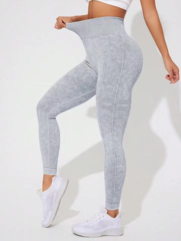 Frosted High Waist Peach Leggings