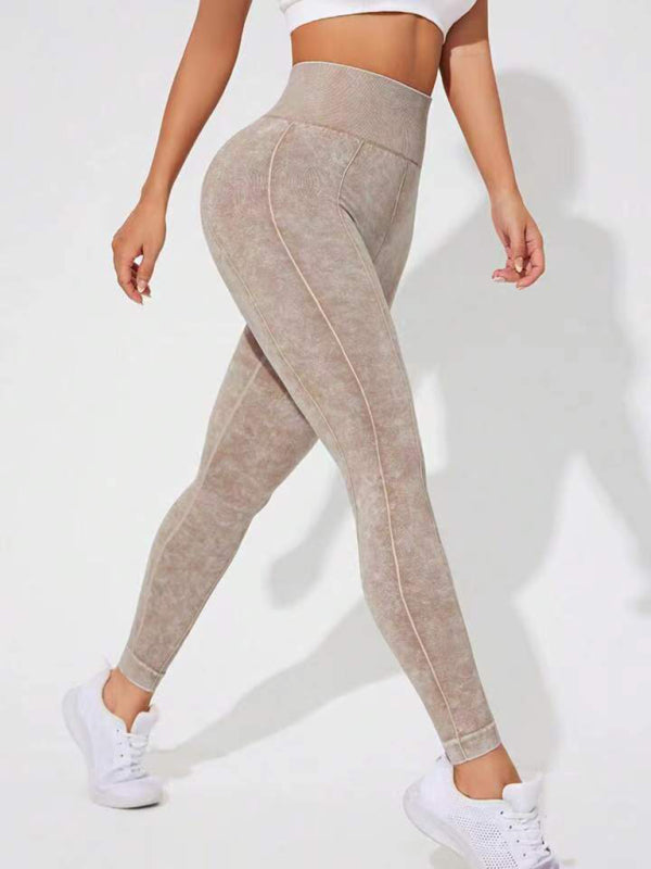 Frosted High Waist Peach Leggings