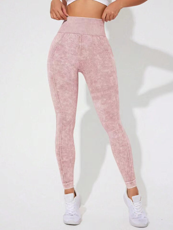 Frosted High Waist Peach Leggings